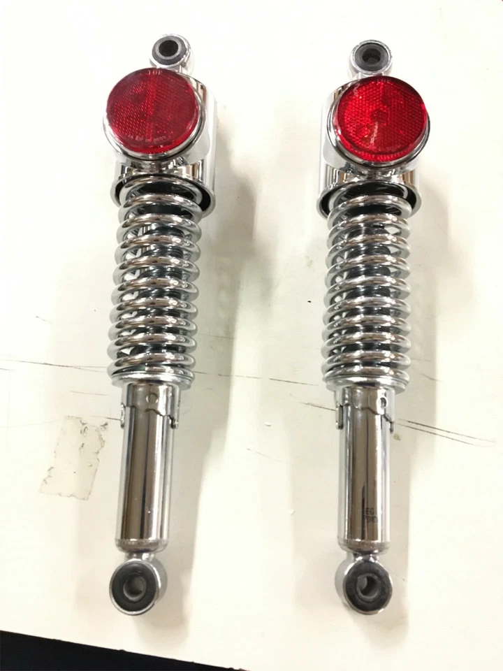 Chrome Shocks 川崎 KZ900 Kz1000 Z1 反射器复制品 350 毫米 1973 - 1975 对! — 第 2/4 张图片
