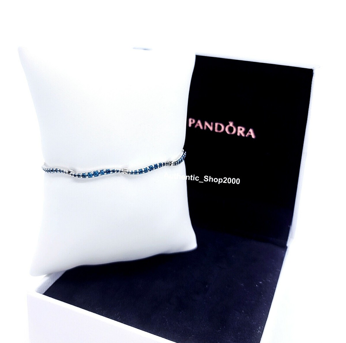 pandora blue slider bracelet