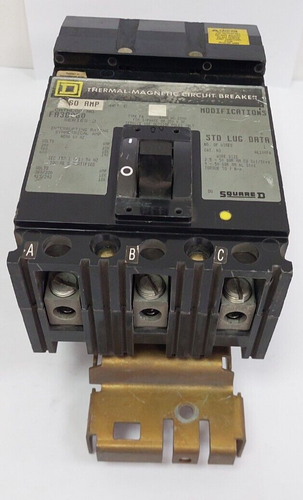 Square D FA36060 60 AMP dreipoliger MCCB i-Line Leistungsschalter - Bild 10 von 11