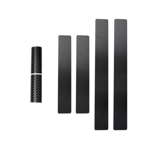 Protector adhesivo antiarañazos cubierta antiarañazos para alféizar de placa de puerta de coche de fibra de carbono 4 un. - Imagen 11 de 11