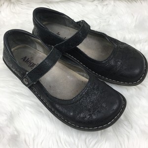 Alegria-Women-039-s-Belle-Desert-Black-Slim-Mary-Jane-Slip-On-Shoe-Flat-Size-38-7-5
