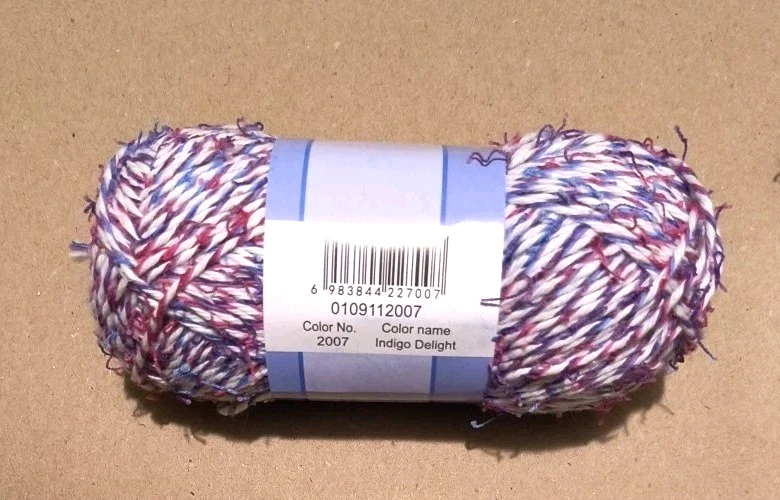 3-Pk Village Yarn Twisty Scrub Crochet Knitting Cotton Blend Indigo Delight - Image 2 of 3