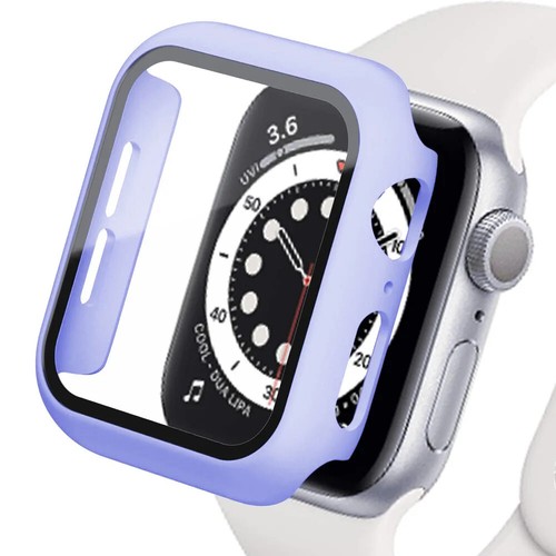 Tempered Glass+cover For Apple Watch Accessories 45mm 41mm 44mm 40mm 42mm Screen - Photo 124 sur 134