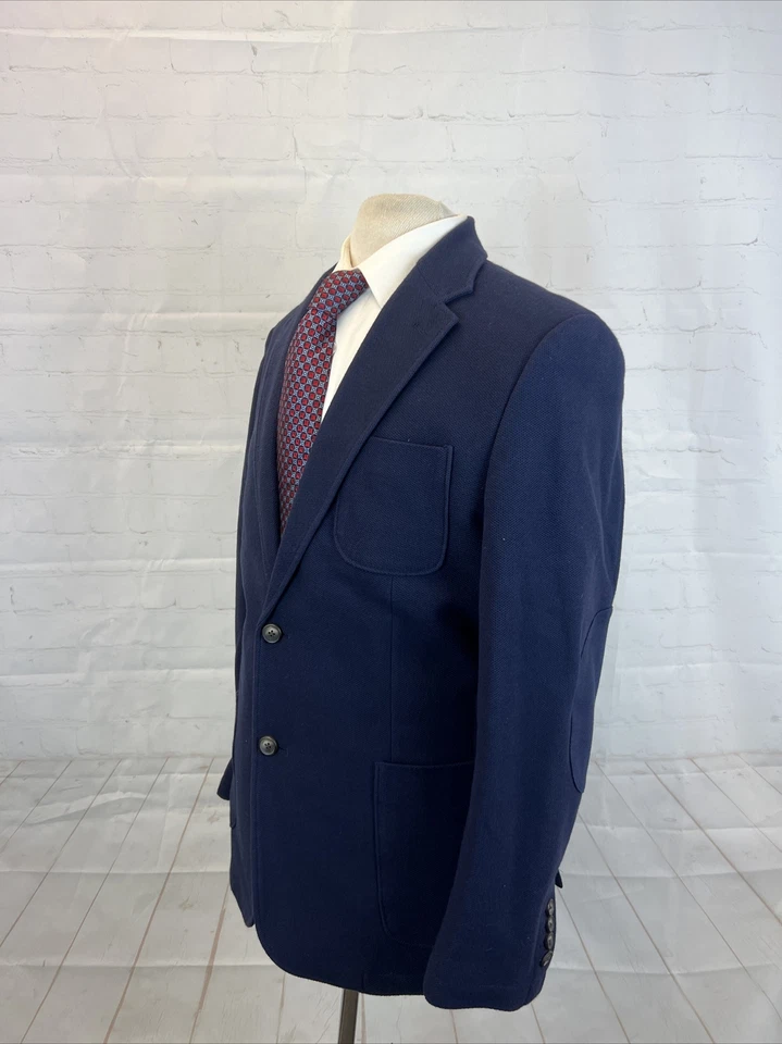 PRIMAVERA/VERANO AJUSTE A MEDIDA Jos A. Blazer de algodón azul marino Bank para hombre L $595 Foto 3 de 4
