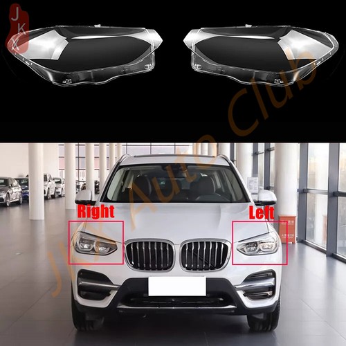Left & Right Headlight Lens Headlamp Shell+Glue For BMW X3 X4 G01 G02