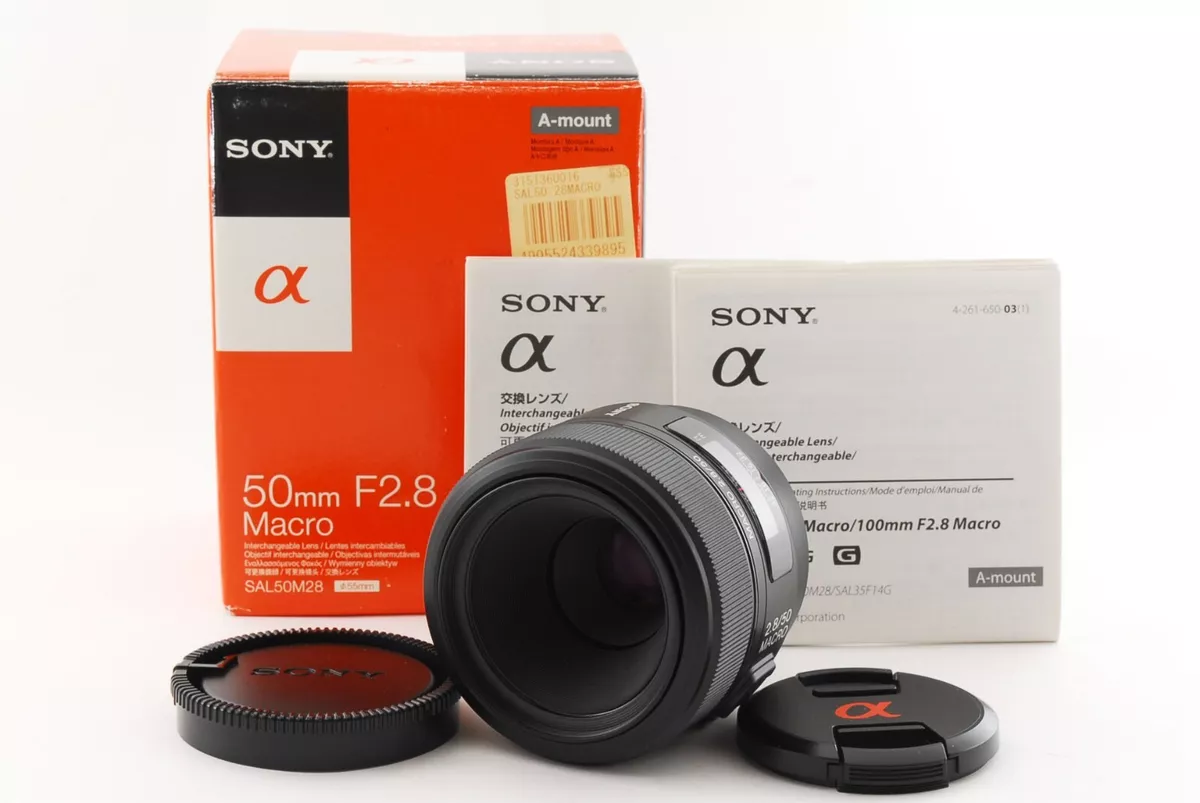 Sony SAL50M28 50mm F/2.8 Macro Lens For A Mount from Japan