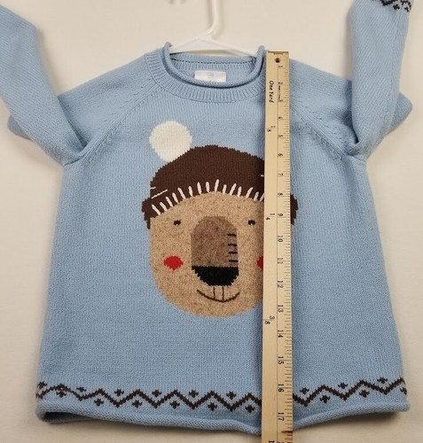 Hanna Andersson Sweater Girl's 110 CM 5 Long Sleeve Crewneck Knit Cotton Wool - Picture 9 of 10
