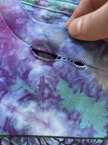 Camicia antidroga vintage il tuo cervello sui funghi tie dye Mikio Grateful dead taglia XL - Foto 4 di 11