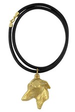 Italian Greyhound, Italian Sighthound - Dog necklace, gold-plated pendant for do