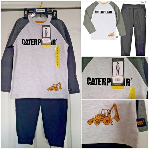 NEW Caterpillar Kids' Boy's 2-piece Set, Gray, Size: 4T &5T - Picture 2 of 32