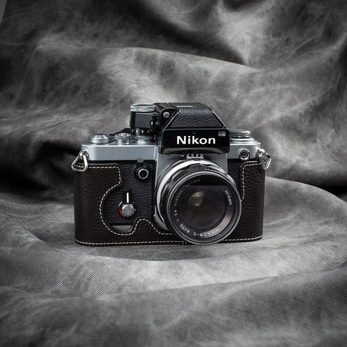 Étui demi-appareil photo en cuir véritable pour étui Nikon F2 F2S F2A F2AS - Photo 11 sur 23