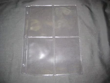 20 Plastic Pages for 4 inch Activity Patches, 4 slot