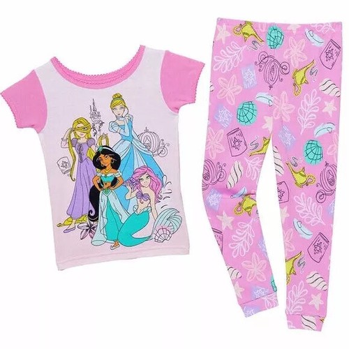 Disney Girls' 4-Piece Cotton Pajama Set - 1384627 - Picture 3 of 17
