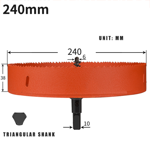 Bi metal Hole Saw 16 mm-250 mm Drill Bit Arbor Pilot Hole Saw Metal Wood Plastic - Picture 66 of 67