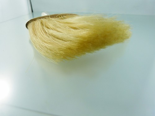 VICTORIAN HOLLOW HANDLE FACE BRUSH SOFT WOOD BRISTLES BY W&H SHEFFIELD 1901 - Picture 5 of 5