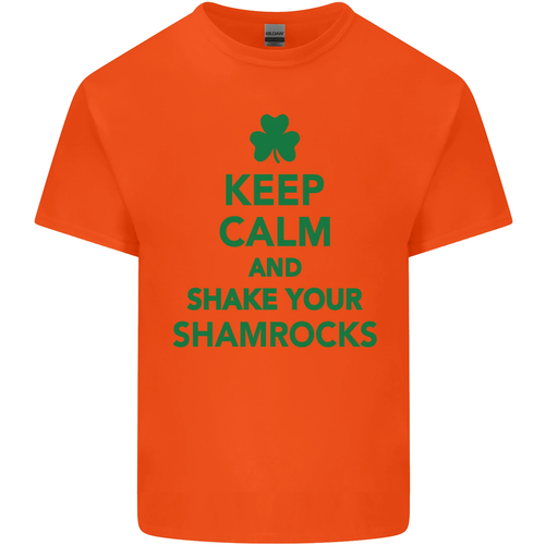 Keep Calm & Shamrocks St Patricks Day Kids T-Shirt Boys Girls - Picture 8 of 67