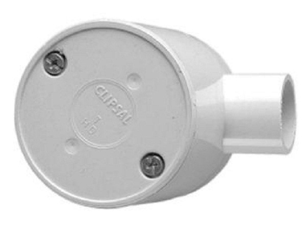 6x Clipsal ROUND DEEP JUNCTION BOX 1-Way, Grey Australian Brand- 20mm Or 25mm 6x Clipsal ROUND DEEP JUNCTION BOX 1-Way, Grey Australian Brand- 20mm Or 25mm