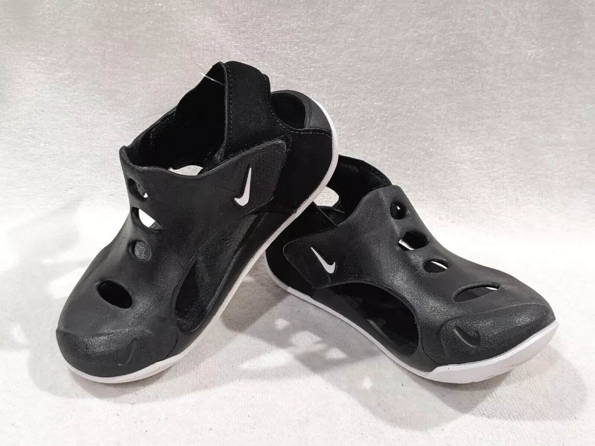 Nike Sunray Protect 3 (TD) Black/White Toddler Boy\'s Sandals - Size 6/7/10C  NWB | eBay