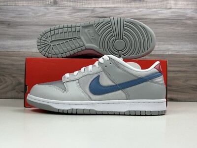 *Men's Nike Dunk Low Retro QS Silver Grey Blue | Multi Sizes | HF0391 001 No Lid