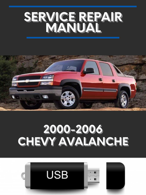 Chevrolet Avalanche 2000-2006 Factory Service Repair Manual USB | eBay