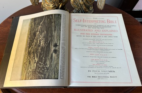 1905 Self Interpreting Bible Vol III – Isaiah to Malachi, Thompson Publishing, A - Picture 3 of 4