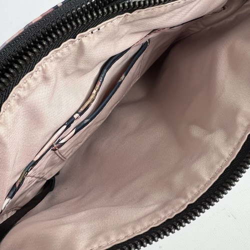 TUMI Voyageur Tula Crossbody Bag Purse Dusty Rose Floral Gunmetal Hardware - Picture 11 of 13