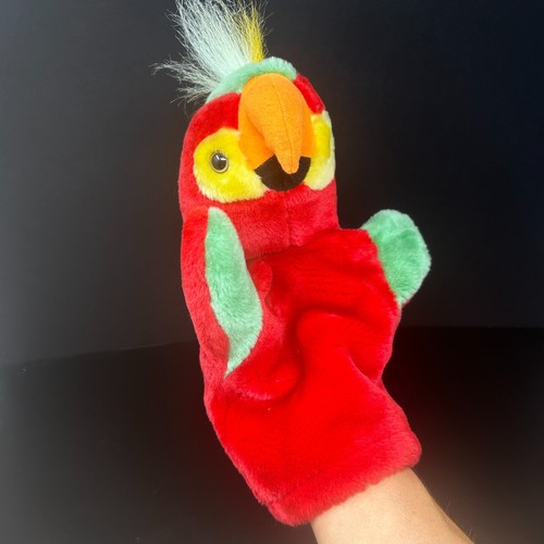 PlushPups Parrot Bird Hand Puppet Red Green 1999 Vintage Golf Club Cover - Picture 3 of 6