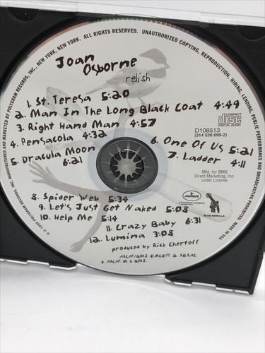 Relish by Joan Osborne (CD, Mar-1995, Blue Gorilla/Mercury) - Picture 9 of 12