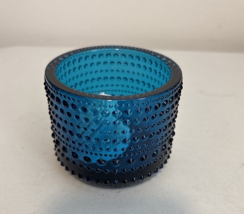 IITTALA FINLAND KASTEHELMI CANDLE HOLDER TEALIGHT TURQUOISE - Picture 2 of 6