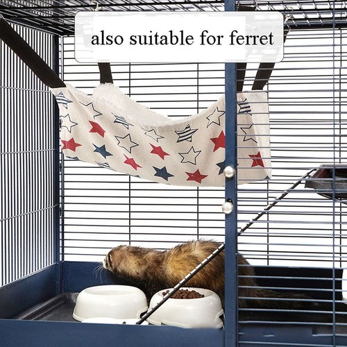 Cat Hanging Hammock Double-Sided Pet Cage Hammock Bed Resting Sleepy Pad Swing - Picture 7 of 30