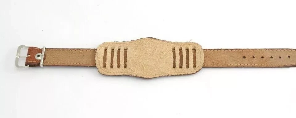 Correa de reloj estilo militar cuero nuevo 18 mm soviético Foto 3 de 4