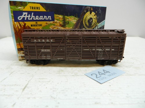Athearn HO 40ft Stock Car Wagon Santa-Fe 50656 Box 1776 - Bild 4 von 8