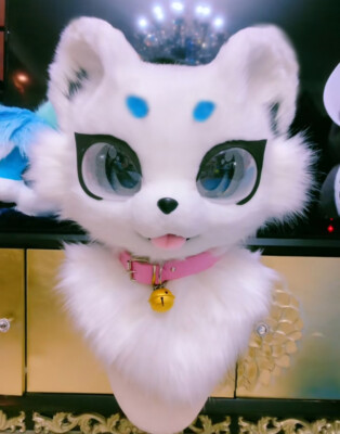 Fursuit Husky Fox Mascot (head) Halloween Party Fur Cosplay Gift 189#
