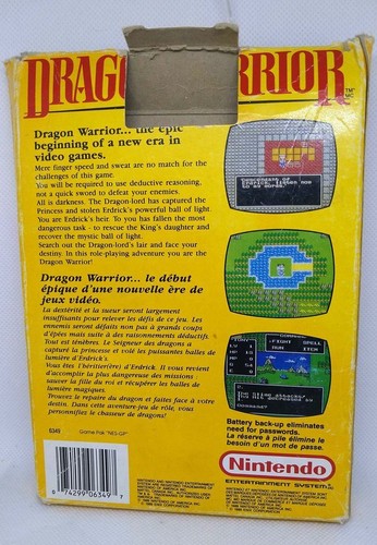 Dragon Warrior (NES, 1989) - Picture 5 of 6