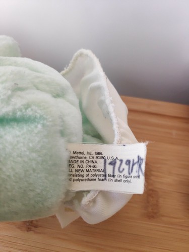 Lot de 3 peluches Tottles avec leurs couffins couches vintage Mattel 1988 - Imagen 11 de 12