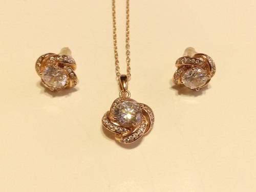 ibb 925 cn 18" necklace and pendant+earrings - Picture 3 of 5