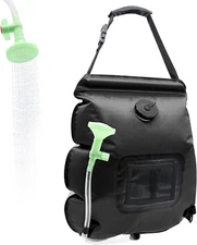 Portable Shower Bag with Removable Hose and On-Off Switchable Shower Head Solar 