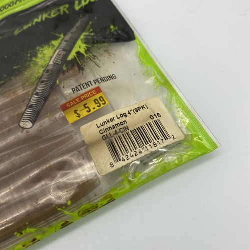 "Paquete de variedades Googan Soft Baits Lunker Log 4"" ver fotos - ¡ENVÍO RÁPIDO! (8 paquetes) - Imagen 7 de 9