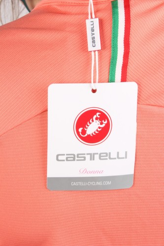 NWT CASTELLI PROMESSA 2 JERSEY FZ WOMEN Salmon L - Picture 3 of 4