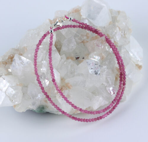 Rubellite Collana Pietre Preziose Sfera Collier Gioielli Tormalina Rosa Nobile - Foto 2 di 3