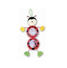 Baby Boys Girls Wooden Fun Photo Frame Ladybug Red Black Hang On Wall Picture