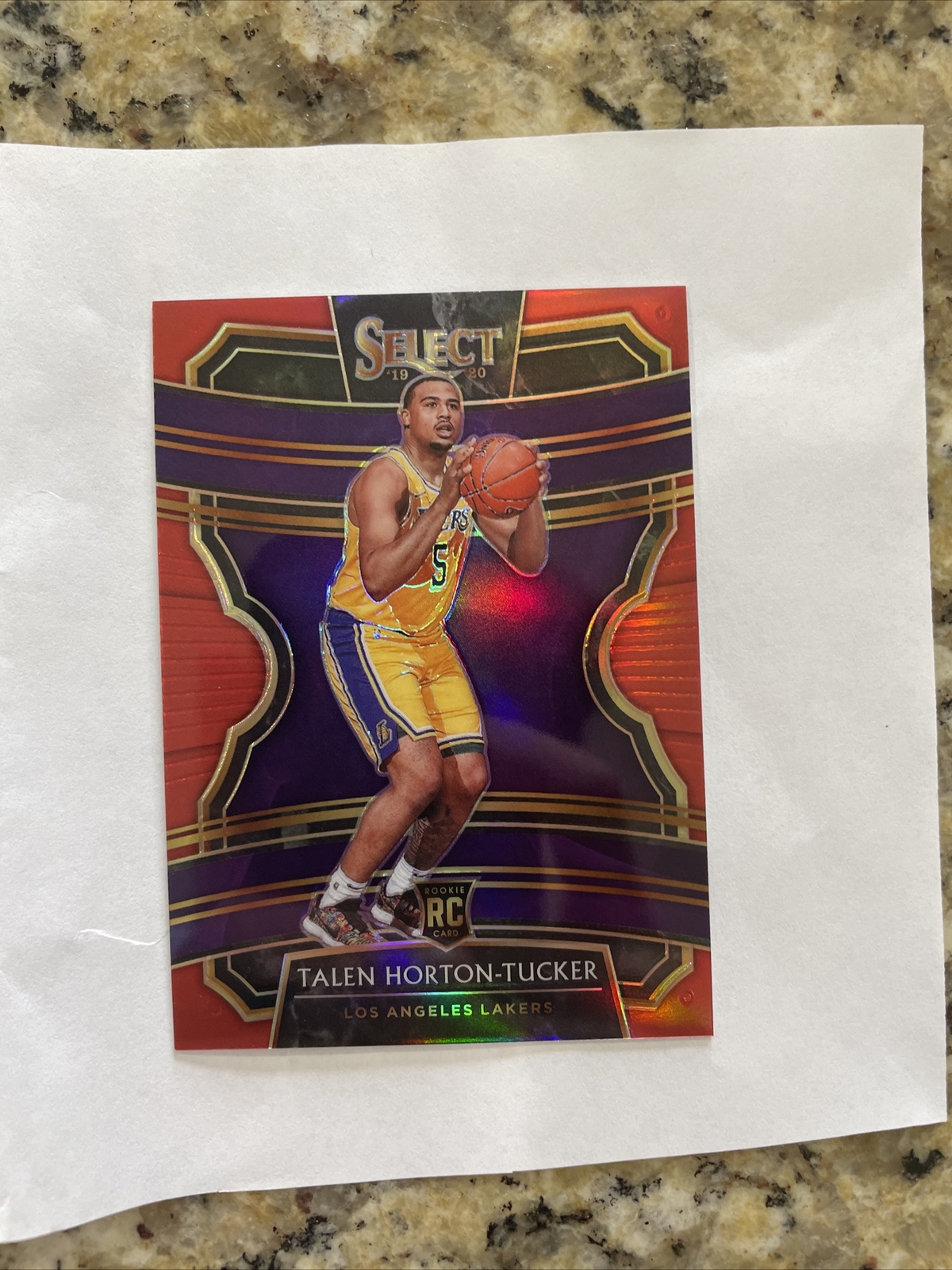2019-20 Panini Select Concourse Red Prizm /199 Talen Horton-Tucker #13 Rookie RC