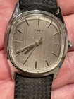 Vtg . Mechanical Stainless Steel Timex watch Nice case