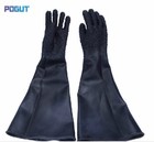 Professional sandblasting protective gloves 65cm industrial glove blast cabinet