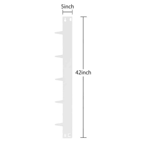 42 in. H x 5 in. W White 2-Pack Heavy Duty Corten Metal Landscape Edging - Picture 7 of 7