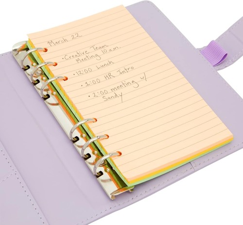6 Colorful A6 Lined Refill Paper Pack - Perfect for Students and Professionals - Picture 7 of 11