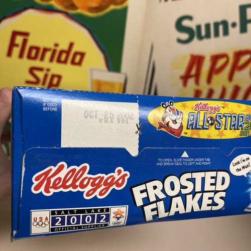 Tazón All-Star de cereal Kellogg's Frosted Flakes 2001 25 oz caja completa sellado de fábrica - Imagen 3 de 3