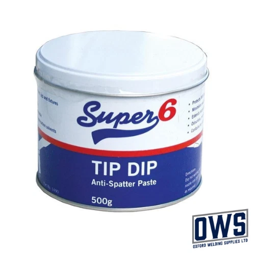 TIP DIP ANTI SPATTER GEL PASTE MIG WELDING TORCH NOZZLE SUPER 6 500G TIN