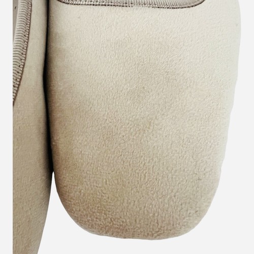 Zara Flat ballet Velvet Mary Jane Shoes Buckled strap Taupe Neutral Sz 9 Square - Picture 11 of 18