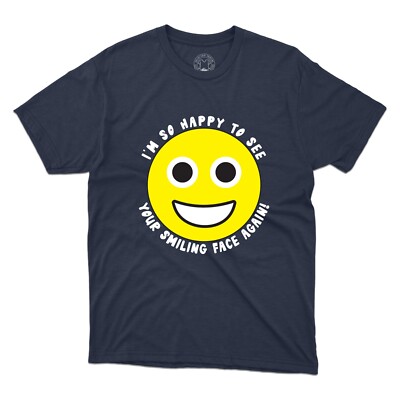 【Paragraph】25SS★ No.44 HAPPY SMILE T SHIRT Amazon.com: Vintage Smile Happy Face 70's Vibe Long Sleeve T
